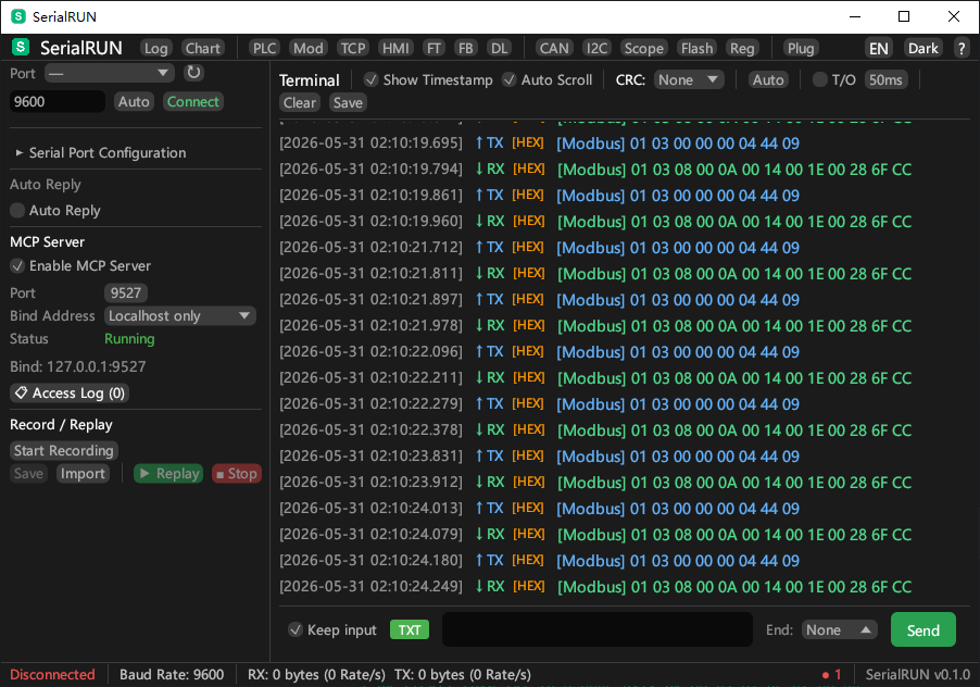 SerialRUN English Screenshot